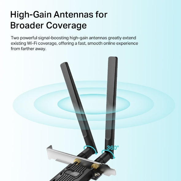 Tp-Link Wifi Adapter Archer TX20E Wi-Fi 6 Bluetooth 5.2 PCIe Adapter Tp-Link Wifi Adapter Archer TX20E Wi-Fi 6 Bluetooth 5.2 PCIe Adapter